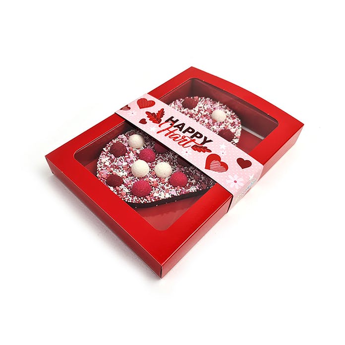 Inima de ciocolata Happy Truffle, 180g