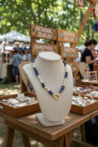 Lapis lazuli, coral sintetic si hematite