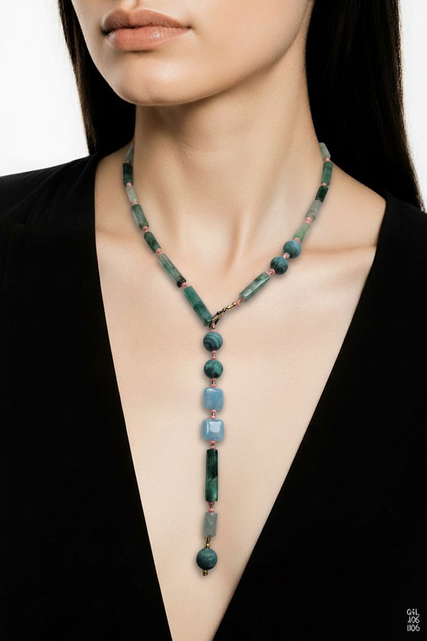 Aventurin, coral, malachit si angelit