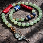 Aventurin, sticla Krobo si lapis lazuli