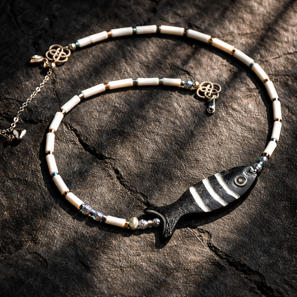 Coral alb si detaliu din os