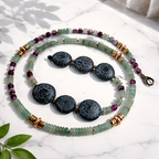 Aventurin, jad si agate cracked