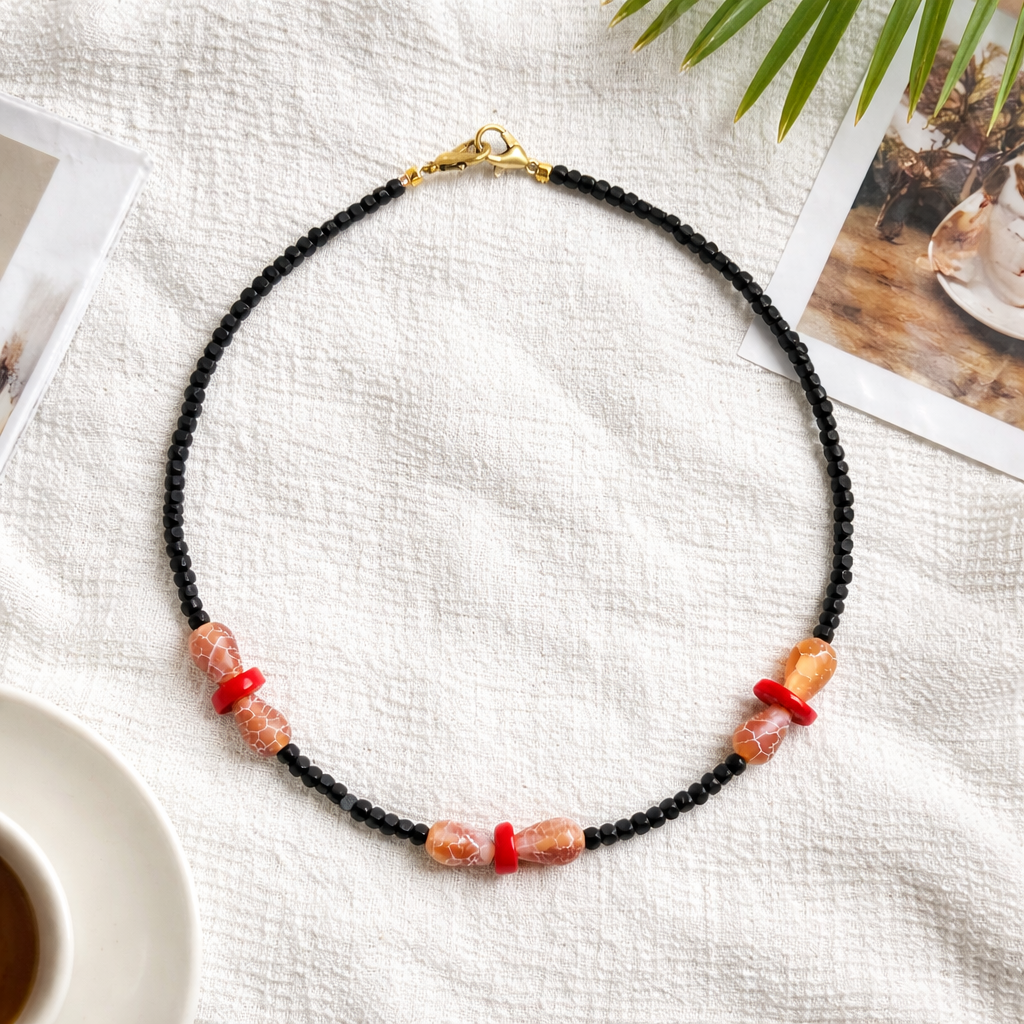 Agat cracked si hematite