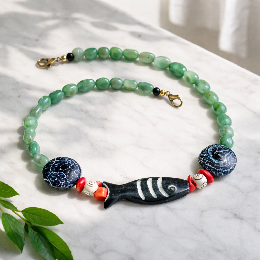 Aventurin, agat cracked, coral si os