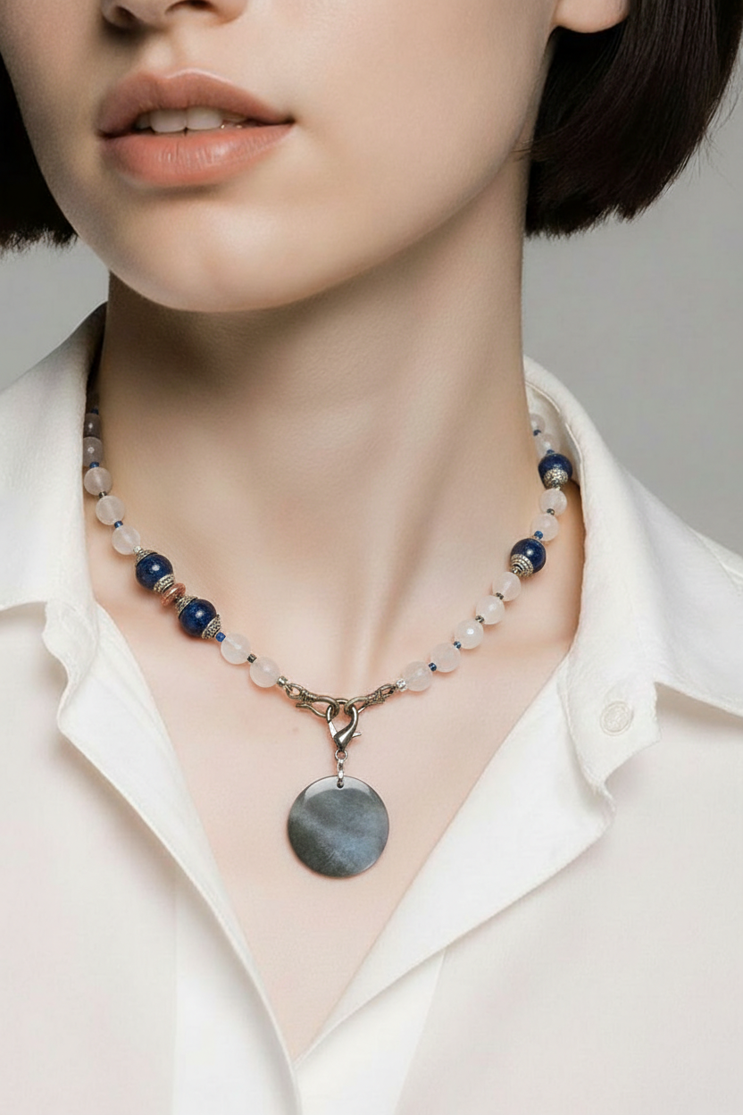 Cuart roz si lapis lazuli