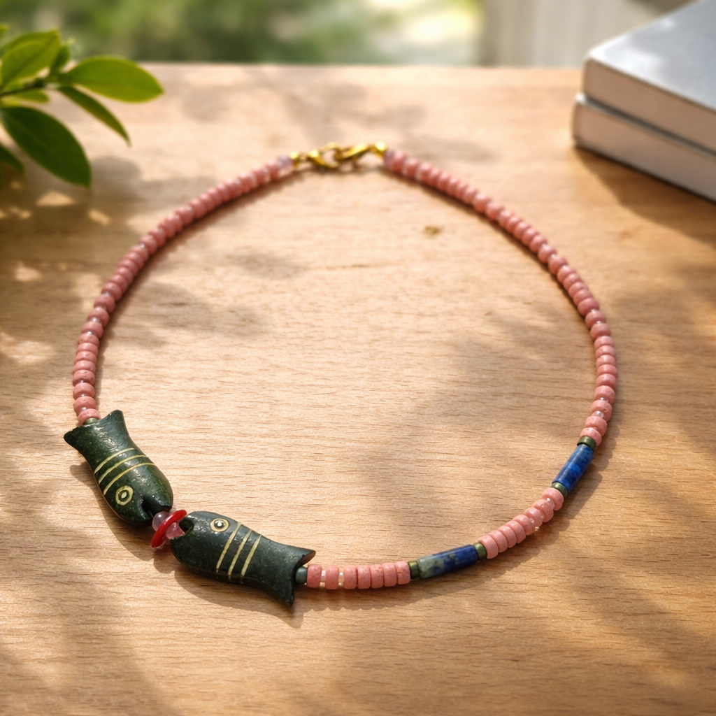 Lava stone, lapis si coral