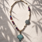 Lapis, hematite mate si coral sintetic