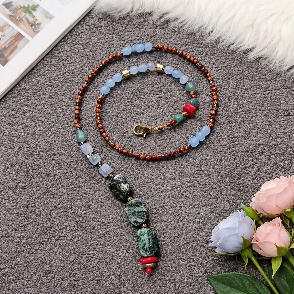 Piatra soarelui, agat, coral si rubin zoisit