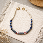 Lapis lazuli, coral sintetic si hematite