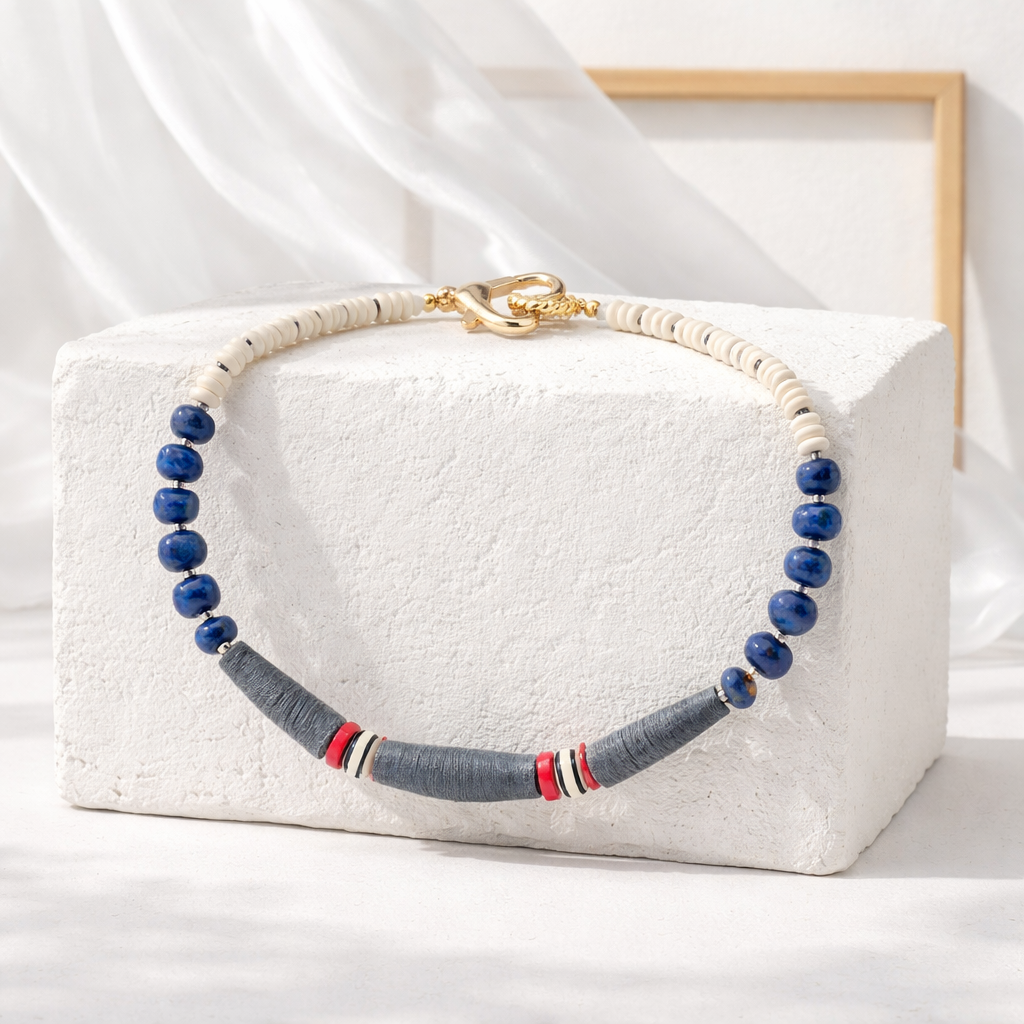Lapis lazuli, coral sintetic si hematite