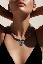 Lapis lazuli, sticla Chevron si cupru