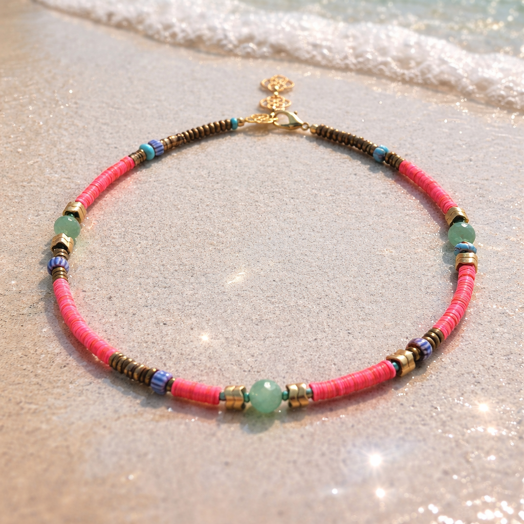 Aventurin, hematit si chipsuri colorate