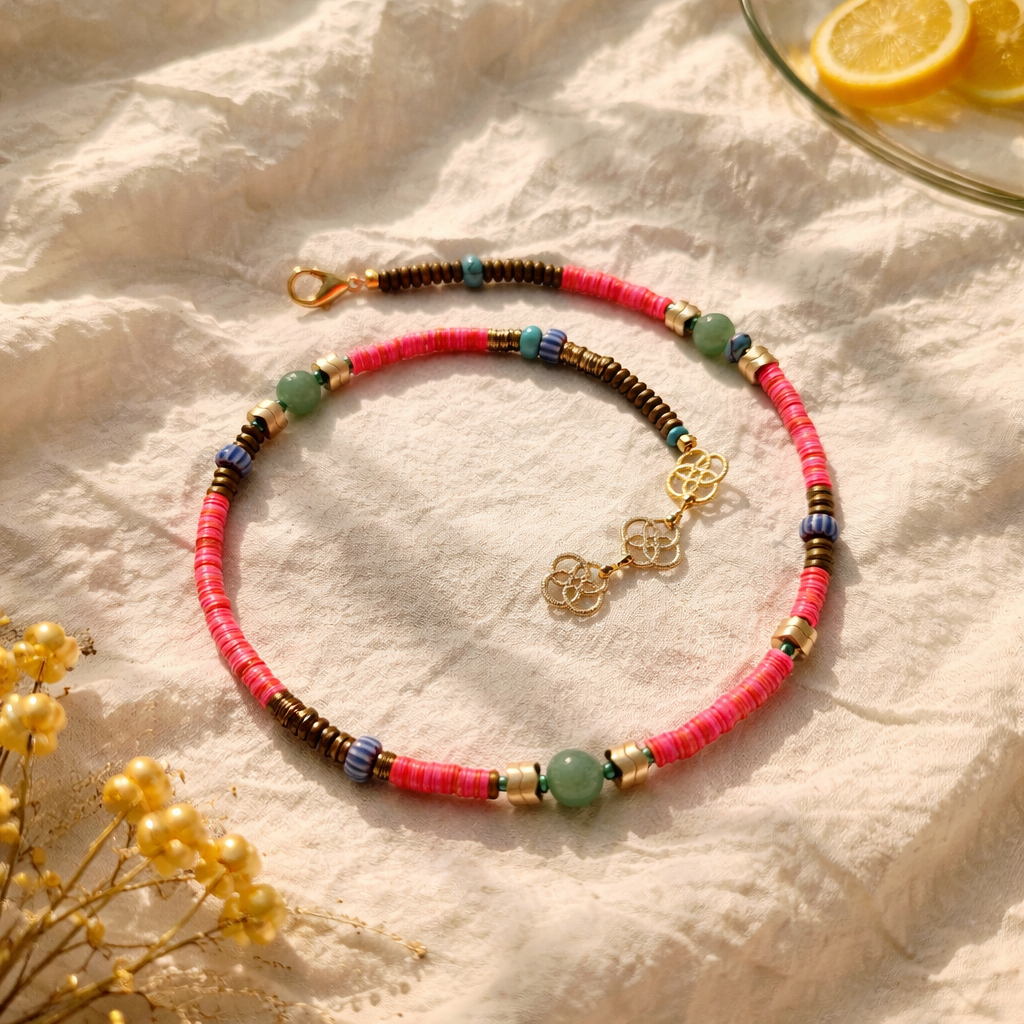 Aventurin, hematit si chipsuri colorate