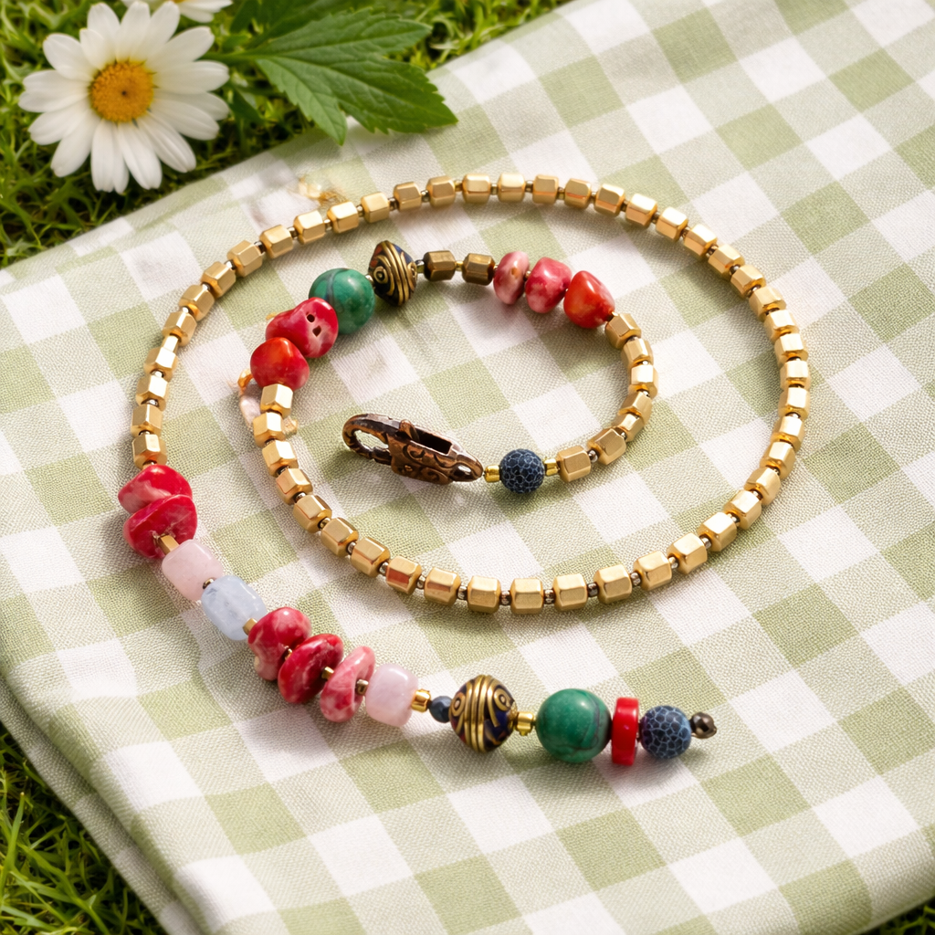 Hematite, coral, malachit si jad