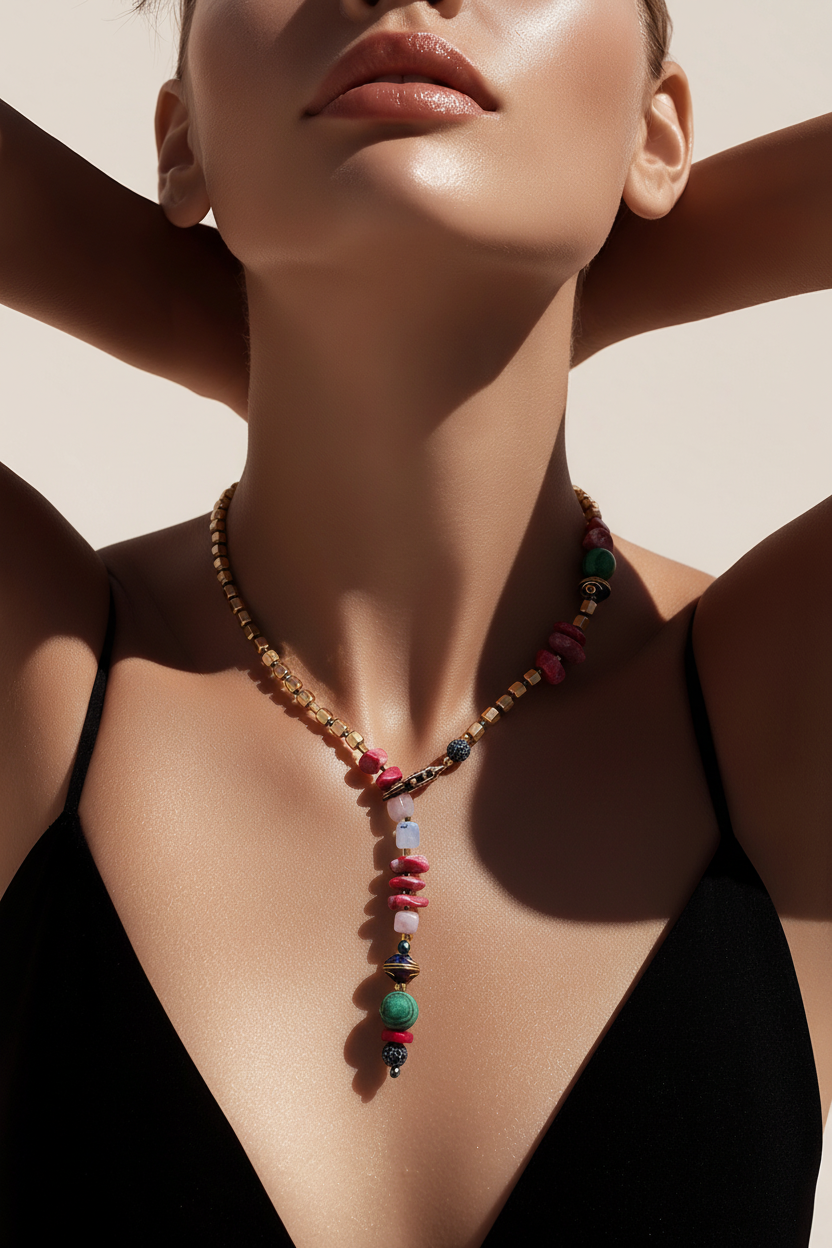 Hematite, coral, malachit si jad