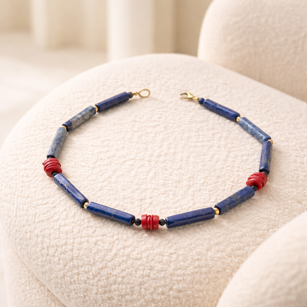 Lapis lazuli si coral