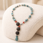 Larimar, lavastone, coral si cupru