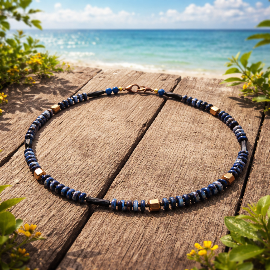 Sodalit margele Myiuki si hematite