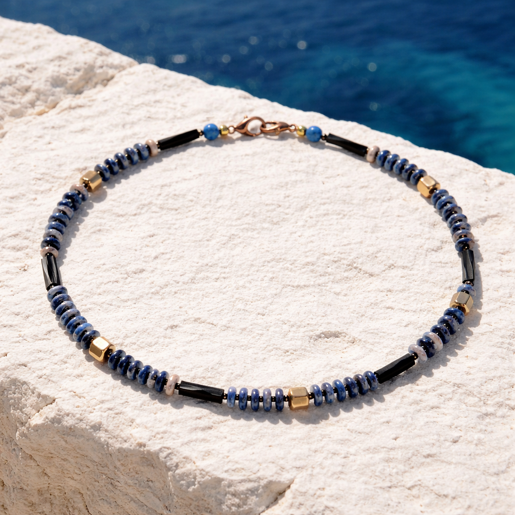 Sodalit margele Myiuki si hematite