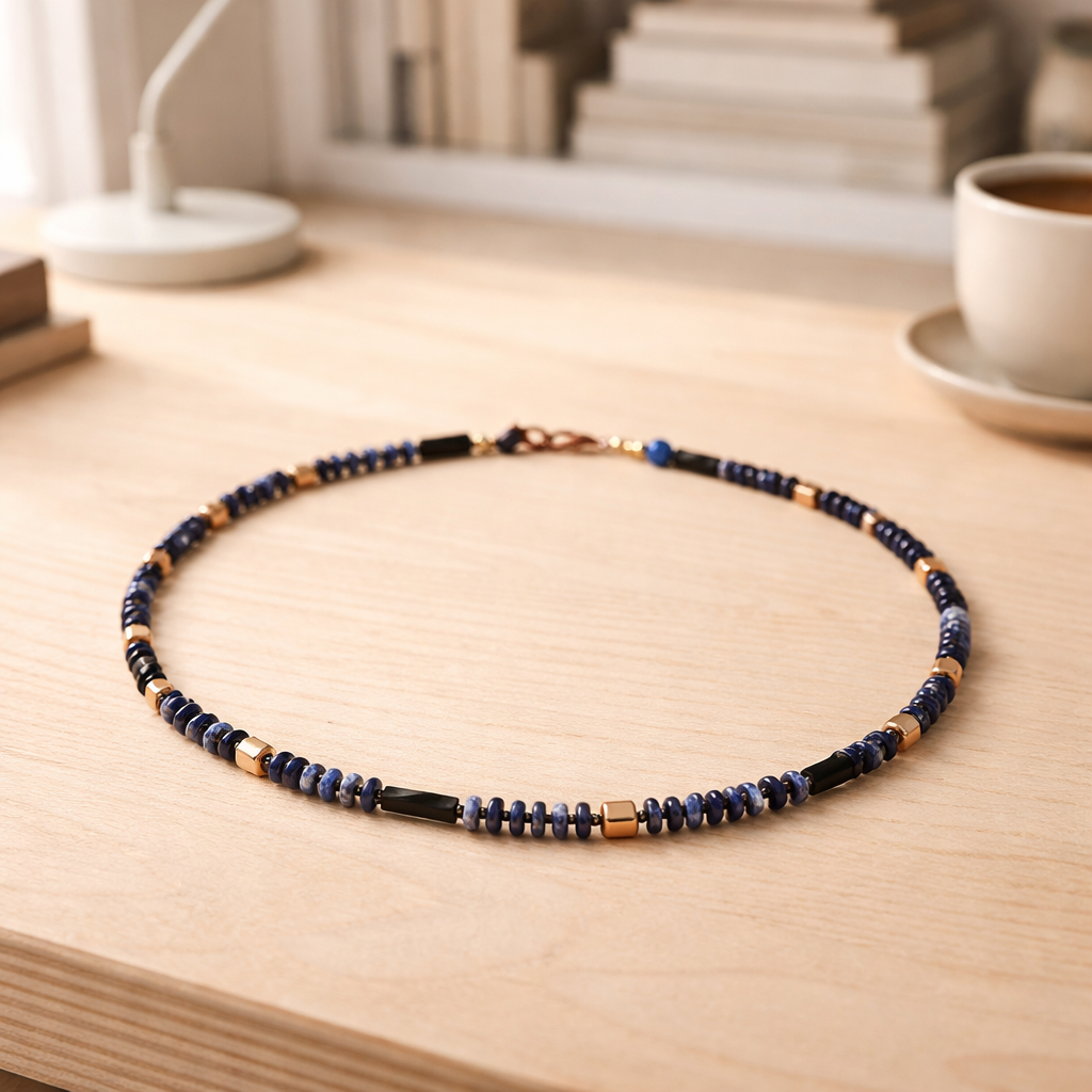 Sodalit margele Myiuki si hematite