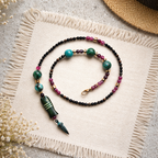 Jad, hematite,  malachite, os si sticla Myiuki