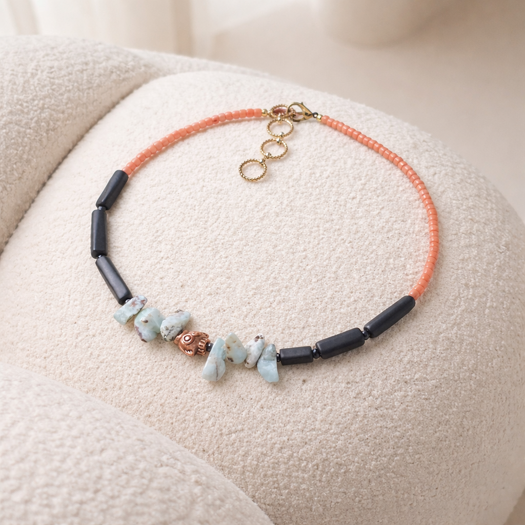 Coral, sunghit si larimar