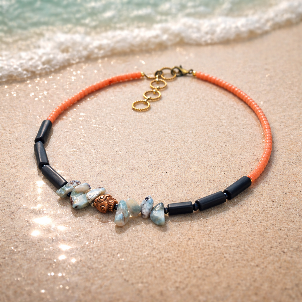 Coral, sunghit si larimar