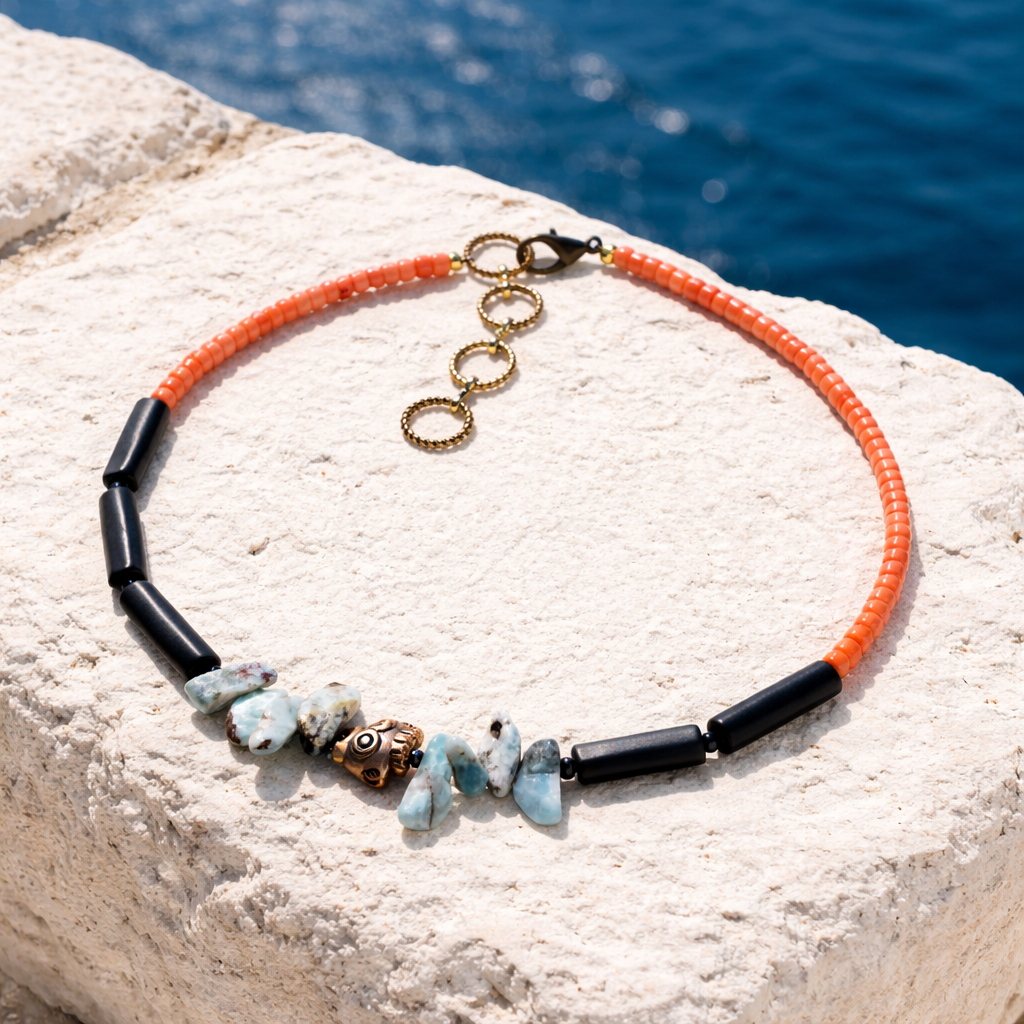 Coral, sunghit si larimar