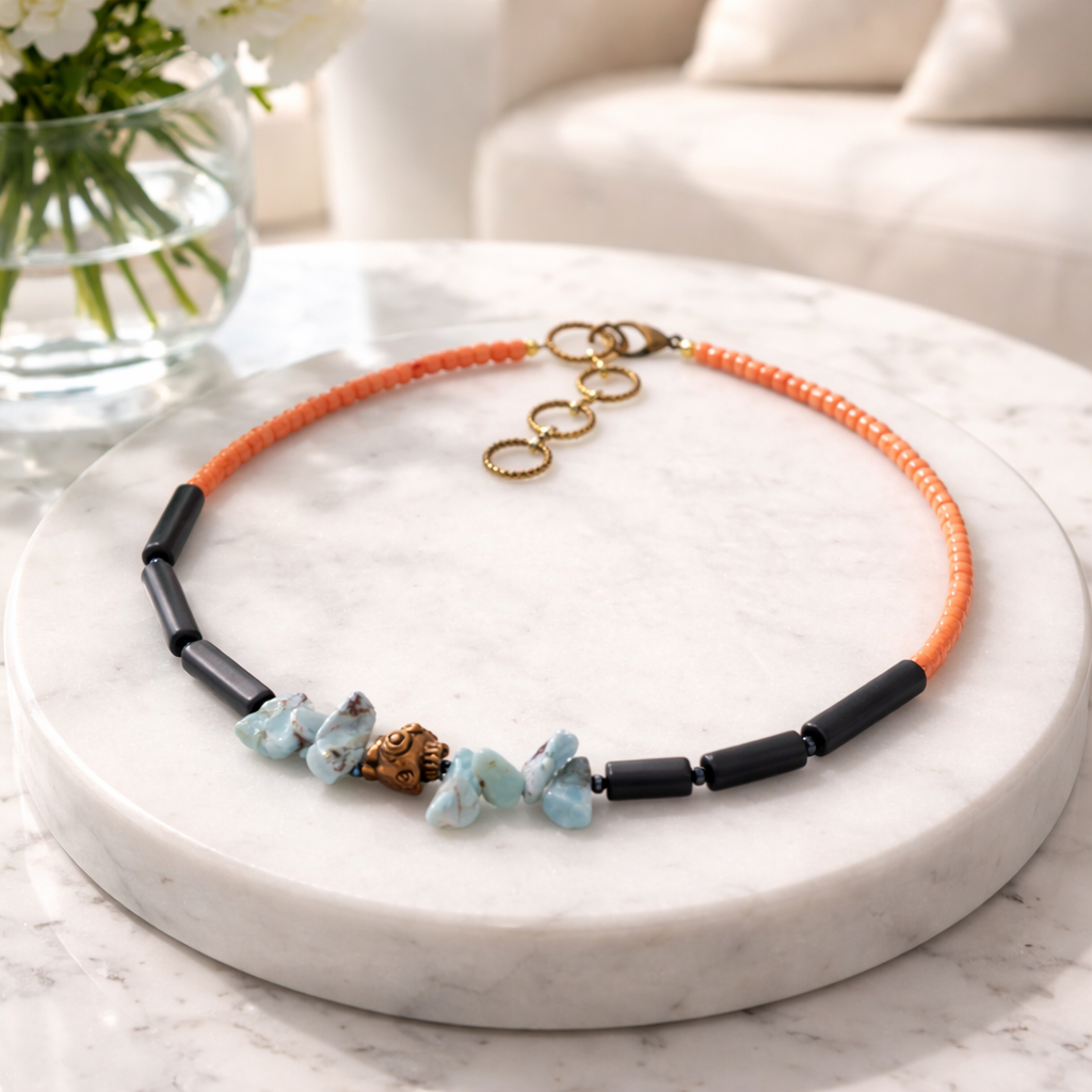 Coral, sunghit si larimar