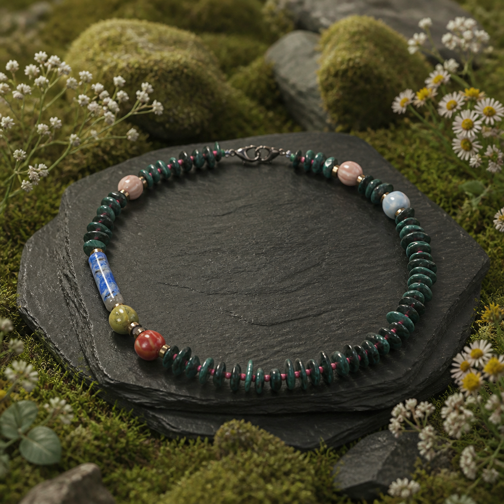 Malachite si portelan