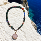 Malachite si portelan