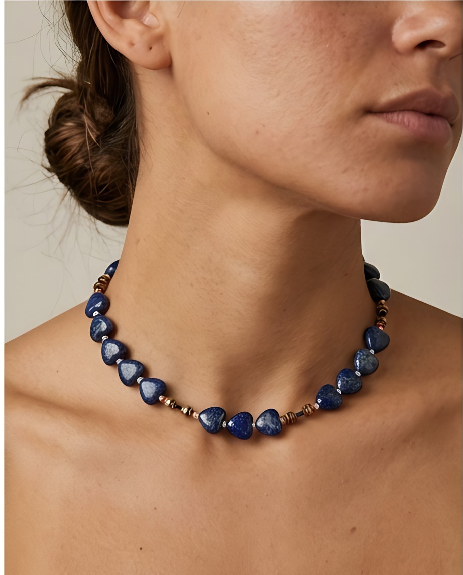 Lapis lazuli, hematite si  margele Miyuki