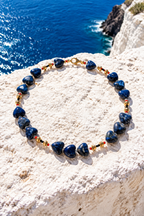 Lapis lazuli, hematite si  margele Miyuki