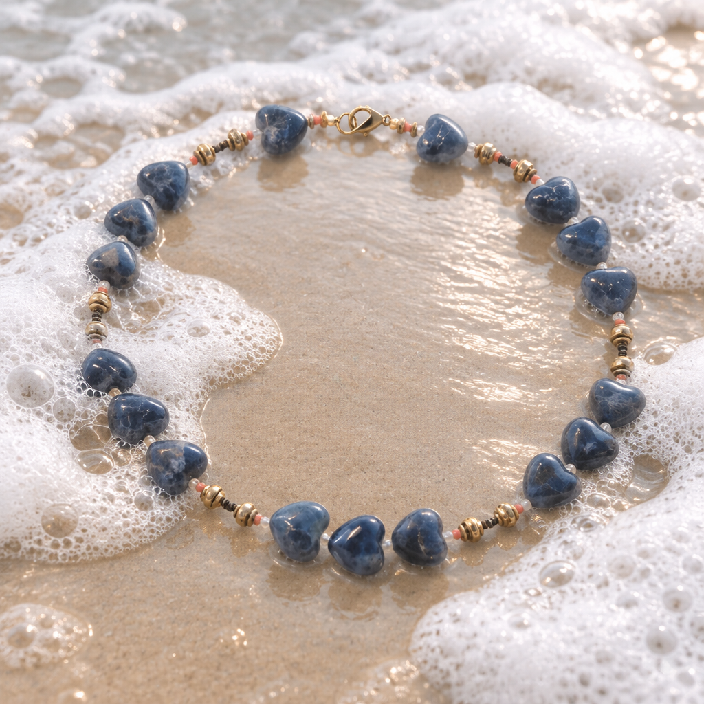 Lapis lazuli, hematite si  margele Miyuki