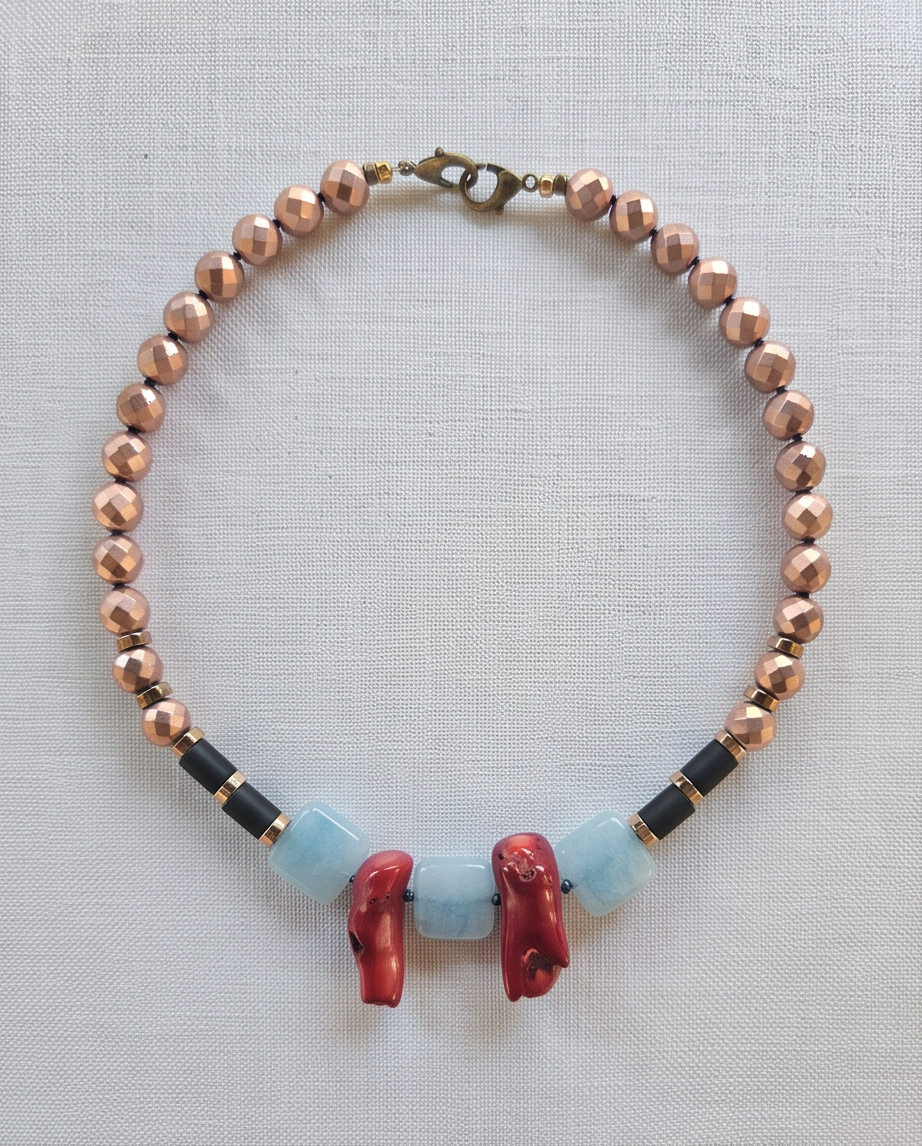 Hematite, angelit si coral