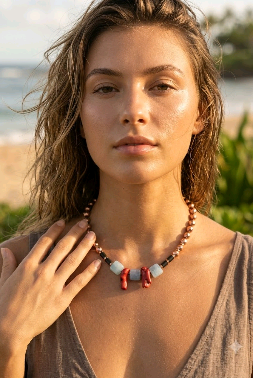 Hematite, angelit si coral
