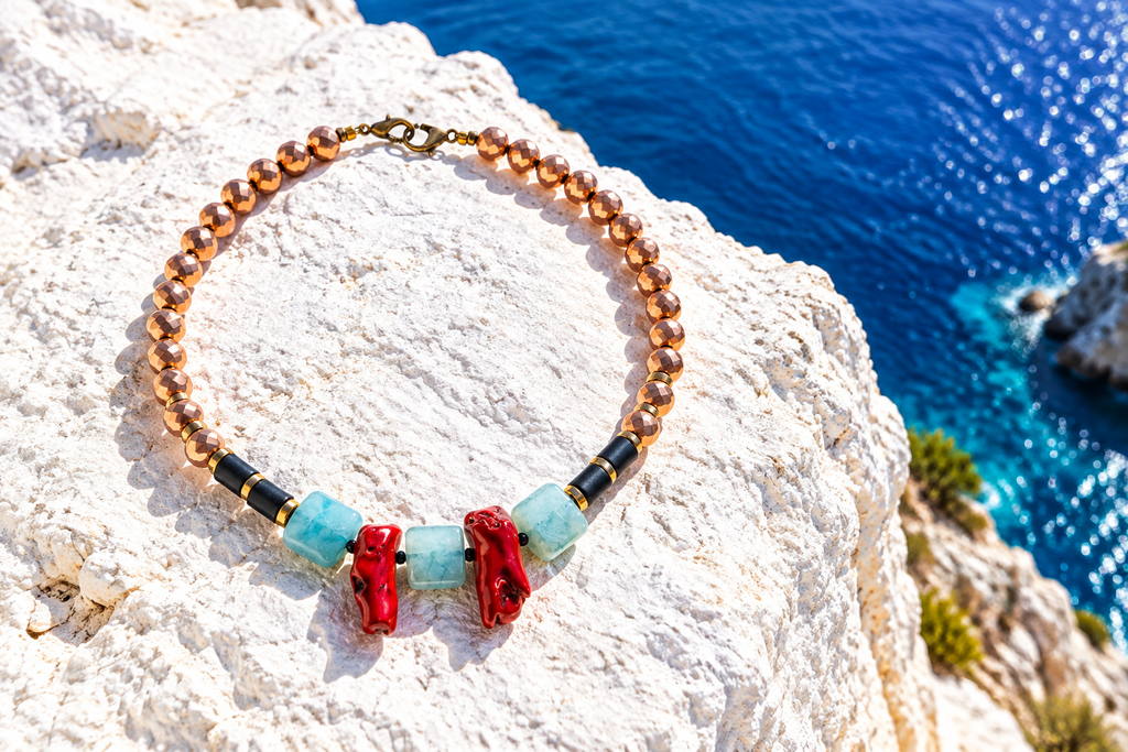 Hematite, angelit si coral