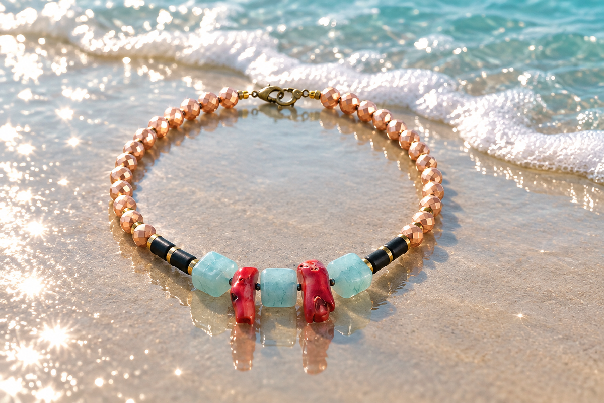 Hematite, angelit si coral