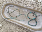 Amazonite necklace with mother-of-pearl details
