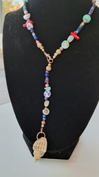 Mix of semi-precious stones and stainless steel marine details