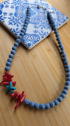 Lava stone and coral