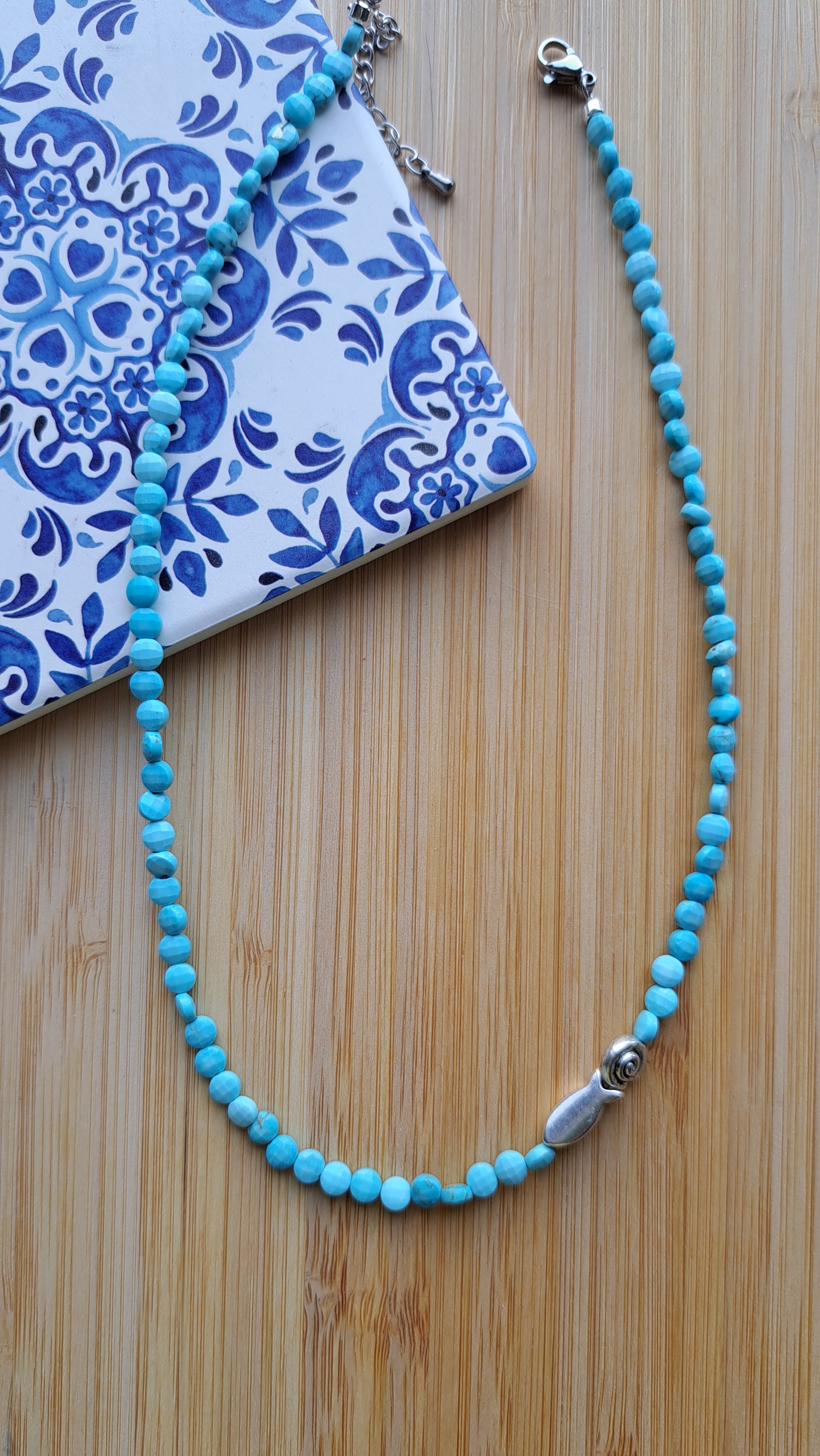 Turquoise and stainless steel 
