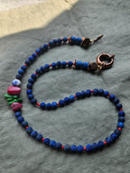 Lapis lazuli and lava stone