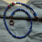 Lapis lazuli and lava stone