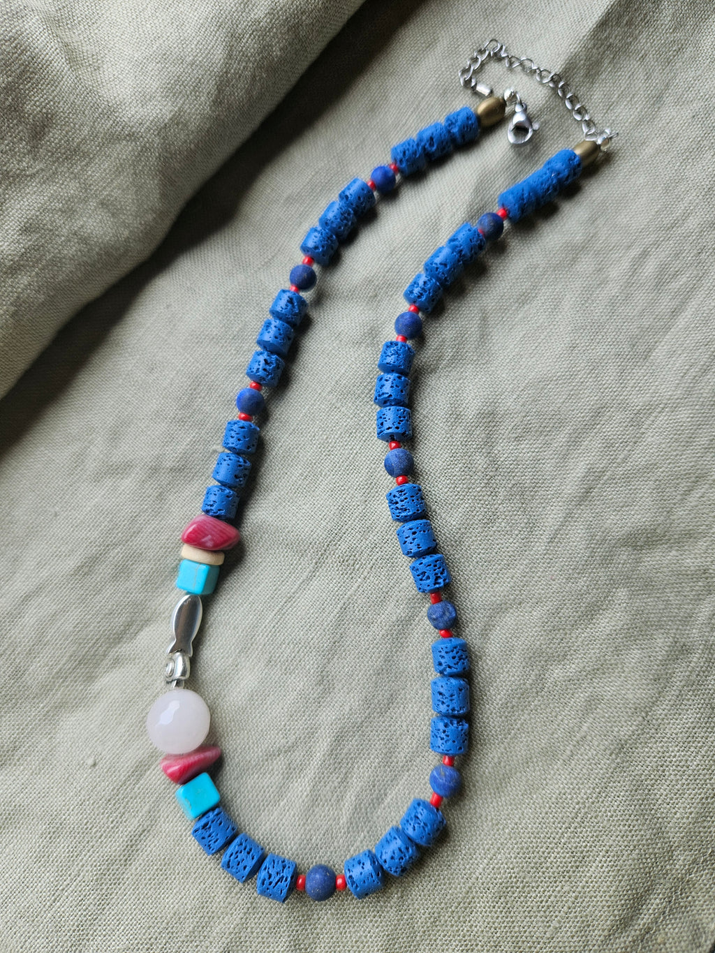 Lava stone and Lapis Lazuli 