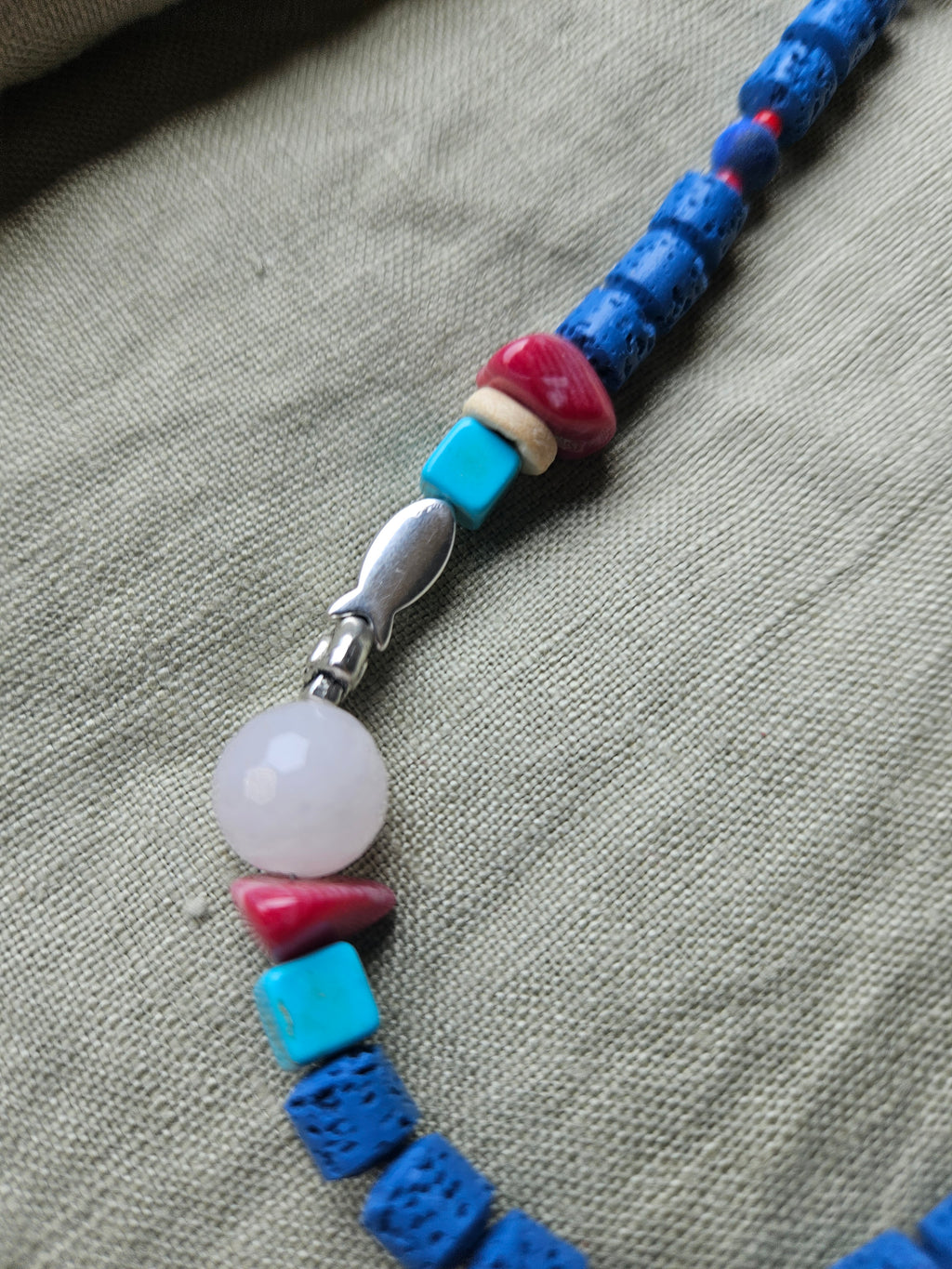 Lava stone and Lapis Lazuli 