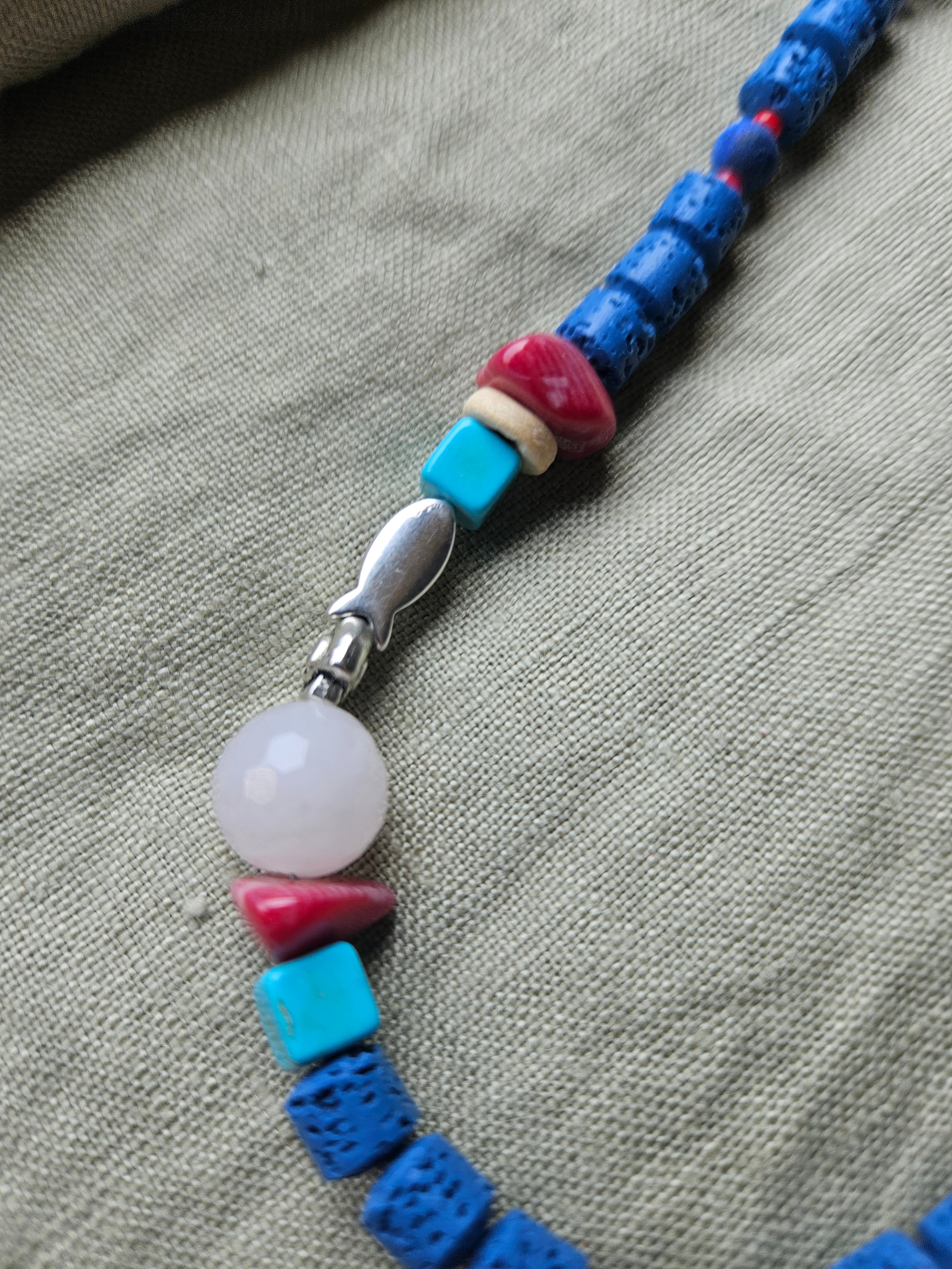 Lava stone and Lapis Lazuli 