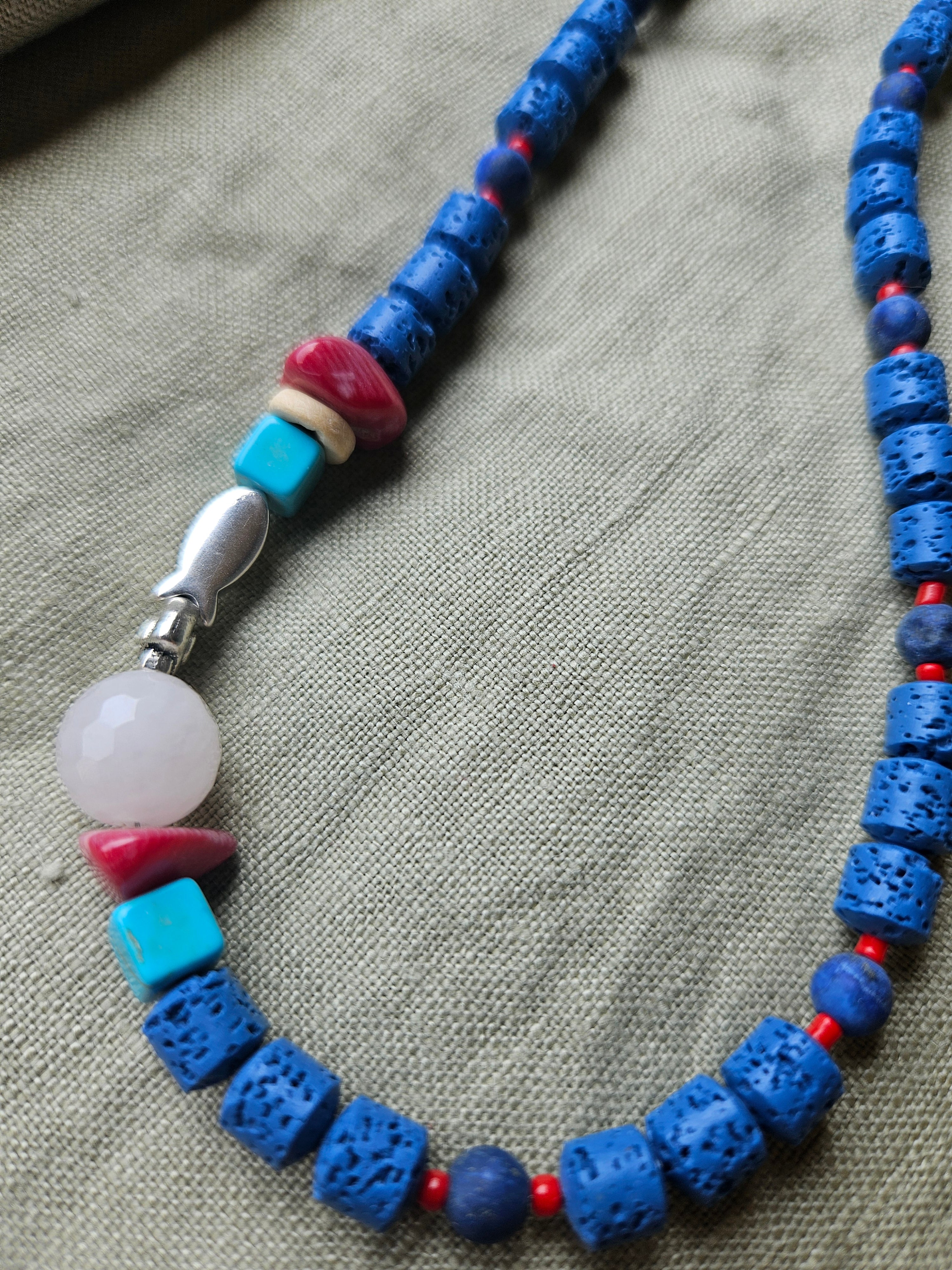 Lava stone and Lapis Lazuli 