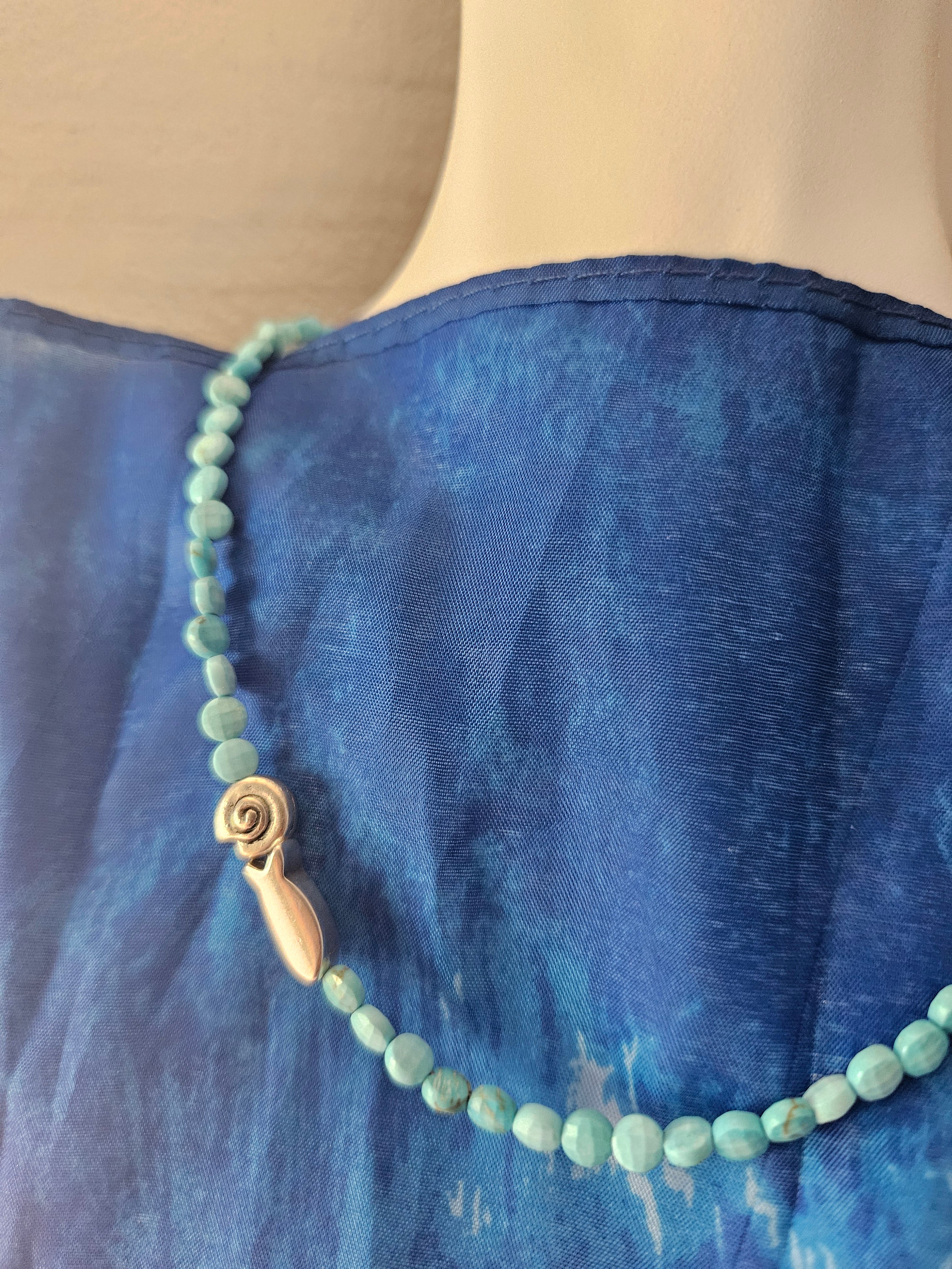 Turquoise and stainless steel 