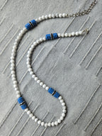 Howlite and lava stones